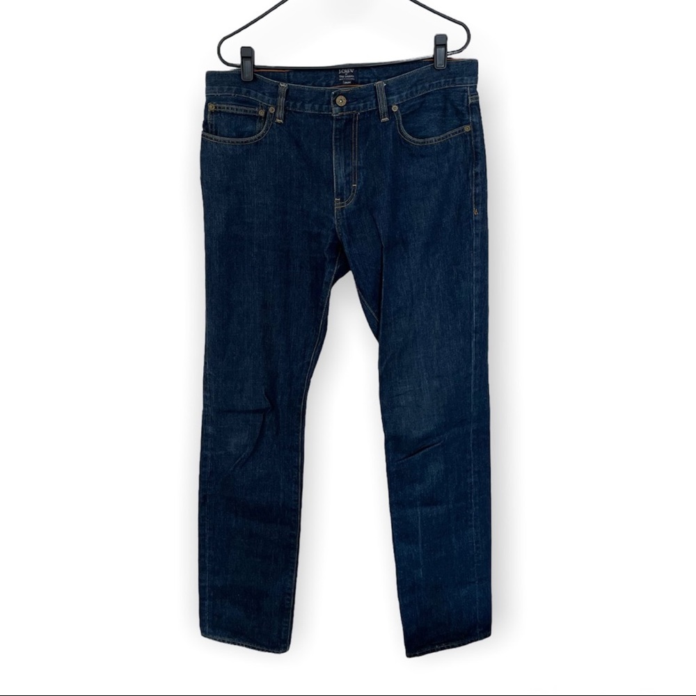 J. Crew Factory Men’s The Driggs Denim Jeans Indigo Wash 34